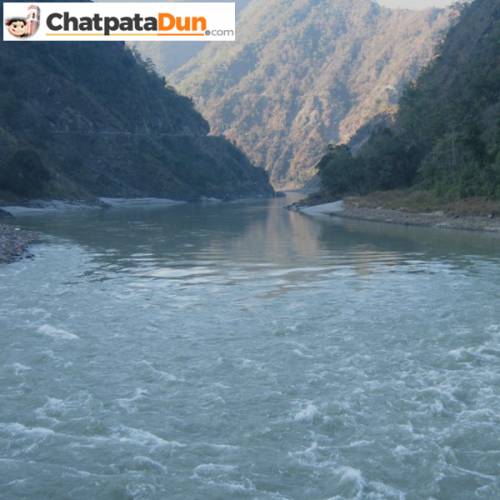 Ganga River Flowing at Kaudiyala